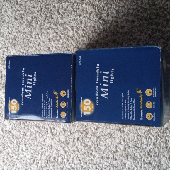 NIB Indoor outdoor 150 clear random twinkle mini lights set of two - Picture 3 of 7